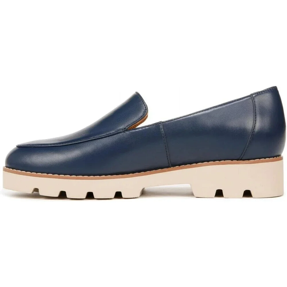 Vionic Kensley H9623L6406 Loafer Women's Blue Nappa Leather Slip On Shoes GAL829